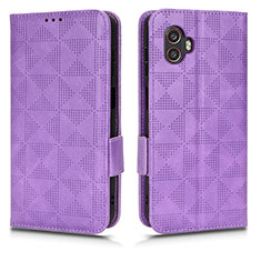 Handytasche Stand Schutzhülle Flip Leder Hülle C02X für Samsung Galaxy XCover 6 Pro 5G Violett