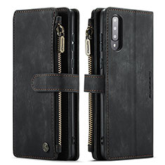 Handytasche Stand Schutzhülle Flip Leder Hülle C03S für Samsung Galaxy A30S Schwarz