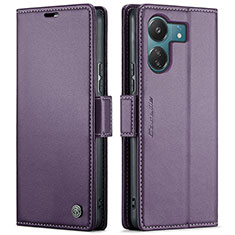 Handytasche Stand Schutzhülle Flip Leder Hülle C03S für Xiaomi Redmi 13C Violett