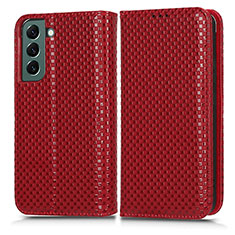 Handytasche Stand Schutzhülle Flip Leder Hülle C03X für Samsung Galaxy S22 Plus 5G Rot