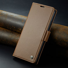 Handytasche Stand Schutzhülle Flip Leder Hülle C04S für Xiaomi Redmi 12 5G Braun