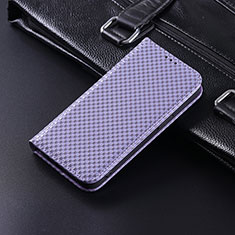 Handytasche Stand Schutzhülle Flip Leder Hülle C06X für Google Pixel 4 Violett