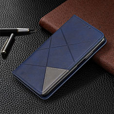Handytasche Stand Schutzhülle Flip Leder Hülle D03 für Xiaomi Mi Note 10 Blau