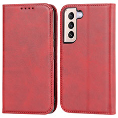 Handytasche Stand Schutzhülle Flip Leder Hülle D03T für Samsung Galaxy S22 Plus 5G Rot