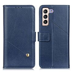 Handytasche Stand Schutzhülle Flip Leder Hülle D04Y für Samsung Galaxy S22 5G Blau