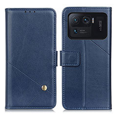 Handytasche Stand Schutzhülle Flip Leder Hülle D04Y für Xiaomi Mi 11 Ultra 5G Blau
