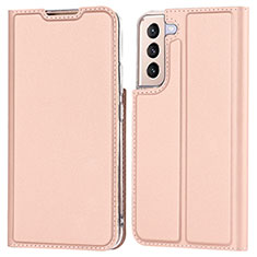 Handytasche Stand Schutzhülle Flip Leder Hülle D05T für Samsung Galaxy S22 5G Rosegold