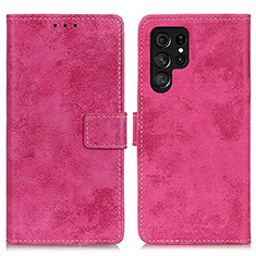 Handytasche Stand Schutzhülle Flip Leder Hülle D05Y für Samsung Galaxy S21 Ultra 5G Pink