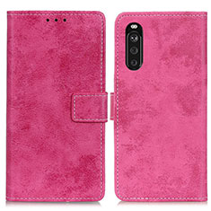 Handytasche Stand Schutzhülle Flip Leder Hülle D05Y für Sony Xperia 10 III Pink