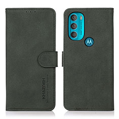 Handytasche Stand Schutzhülle Flip Leder Hülle D08Y für Motorola Moto G71 5G Grün