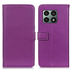 Handytasche Stand Schutzhülle Flip Leder Hülle D09Y für OnePlus 10 Pro 5G Violett