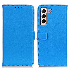 Handytasche Stand Schutzhülle Flip Leder Hülle D09Y für Samsung Galaxy S21 Plus 5G Hellblau