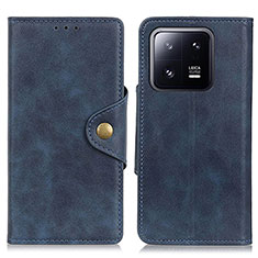 Handytasche Stand Schutzhülle Flip Leder Hülle D10Y für Xiaomi Mi 13 5G Blau