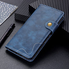 Handytasche Stand Schutzhülle Flip Leder Hülle DY01 für Motorola Moto G100 5G Blau