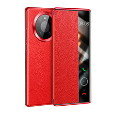 Handytasche Stand Schutzhülle Flip Leder Hülle F01 für Huawei Mate 40 Rot