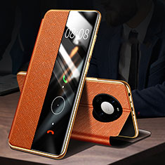 Handytasche Stand Schutzhülle Flip Leder Hülle F02 für Huawei Mate 40 Orange