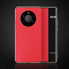 Handytasche Stand Schutzhülle Flip Leder Hülle F03 für Huawei Mate 40 Pro+ Plus Rot