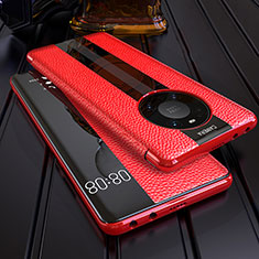 Handytasche Stand Schutzhülle Flip Leder Hülle F05 für Huawei Mate 40E Pro 5G Rot
