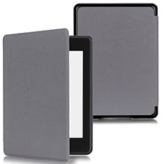Handytasche Stand Schutzhülle Flip Leder Hülle für Amazon Kindle Paperwhite 6 inch Grau