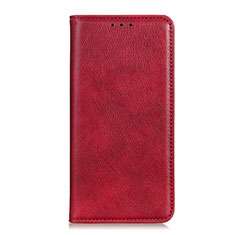 Handytasche Stand Schutzhülle Flip Leder Hülle für Huawei Enjoy 10S Rot