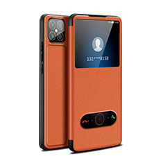 Handytasche Stand Schutzhülle Flip Leder Hülle für Huawei Nova 8 SE 5G Orange