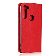 Handytasche Stand Schutzhülle Flip Leder Hülle für Motorola Moto G8 Power Rot