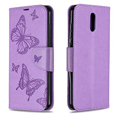 Handytasche Stand Schutzhülle Flip Leder Hülle für Nokia 2.3 Violett