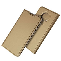 Handytasche Stand Schutzhülle Flip Leder Hülle für Nokia 6.2 Gold