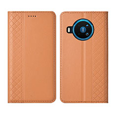 Handytasche Stand Schutzhülle Flip Leder Hülle für Nokia 8.3 5G Orange