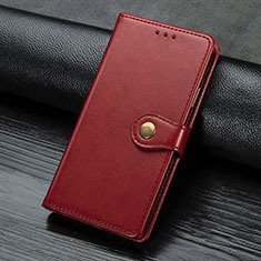 Handytasche Stand Schutzhülle Flip Leder Hülle für Samsung Galaxy A21s Rot