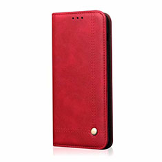 Handytasche Stand Schutzhülle Flip Leder Hülle für Samsung Galaxy M21s Rot