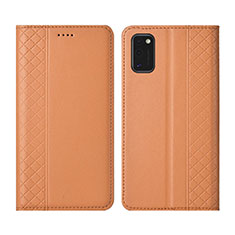 Handytasche Stand Schutzhülle Flip Leder Hülle für Samsung Galaxy M51 Orange