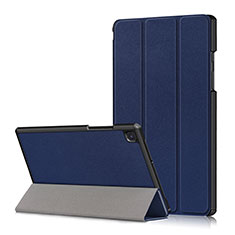 Handytasche Stand Schutzhülle Flip Leder Hülle für Samsung Galaxy Tab A7 4G 10.4 SM-T505 Blau