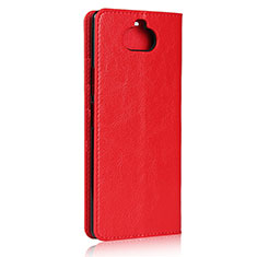 Handytasche Stand Schutzhülle Flip Leder Hülle für Sony Xperia 8 Rot