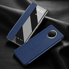 Handytasche Stand Schutzhülle Flip Leder Hülle für Xiaomi Redmi Note 9T 5G Blau