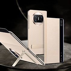 Handytasche Stand Schutzhülle Flip Leder Hülle GS2 für Huawei Mate X3 Gold