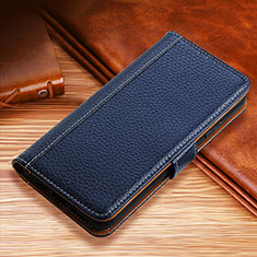 Handytasche Stand Schutzhülle Flip Leder Hülle H01 für Apple iPhone 14 Blau