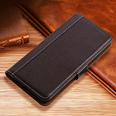 Handytasche Stand Schutzhülle Flip Leder Hülle H01 für Apple iPhone 14 Braun