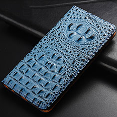 Handytasche Stand Schutzhülle Flip Leder Hülle H01P für Asus ROG Phone 5s Hellblau