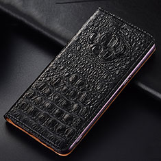 Handytasche Stand Schutzhülle Flip Leder Hülle H01P für Huawei P60 Art Schwarz