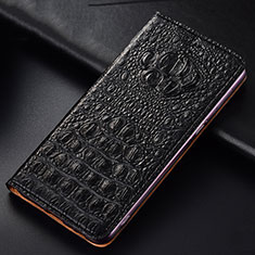 Handytasche Stand Schutzhülle Flip Leder Hülle H01P für Samsung Galaxy Note 20 5G Schwarz