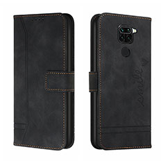 Handytasche Stand Schutzhülle Flip Leder Hülle H01X für Xiaomi Redmi Note 9 Schwarz