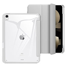 Handytasche Stand Schutzhülle Flip Leder Hülle H02 für Apple iPad Air 4 10.9 (2020) Grau