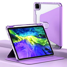 Handytasche Stand Schutzhülle Flip Leder Hülle H02 für Apple iPad Pro 11 (2020) Violett