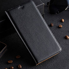 Handytasche Stand Schutzhülle Flip Leder Hülle H02P für Samsung Galaxy A30S Schwarz