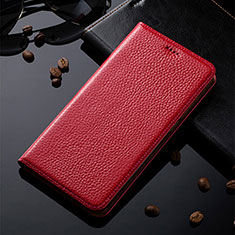 Handytasche Stand Schutzhülle Flip Leder Hülle H02P für Samsung Galaxy Grand Max SM-G720 Rot