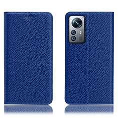 Handytasche Stand Schutzhülle Flip Leder Hülle H02P für Xiaomi Mi 12 Pro 5G Blau