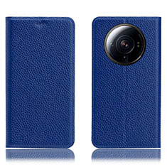 Handytasche Stand Schutzhülle Flip Leder Hülle H02P für Xiaomi Mi 12 Ultra 5G Blau
