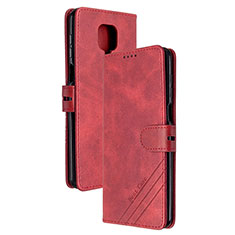 Handytasche Stand Schutzhülle Flip Leder Hülle H02X für Xiaomi Redmi Note 9 Pro Rot