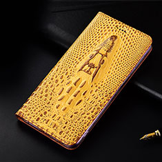 Handytasche Stand Schutzhülle Flip Leder Hülle H03P für Huawei P60 Art Gelb